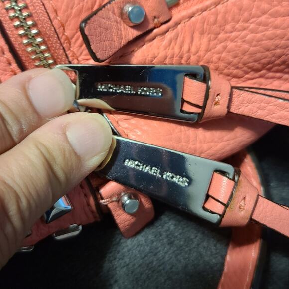 Michael Kors Rhea Studded Backpack Pink - Picture 4 of 15